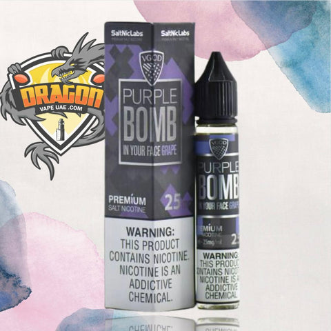 VGOD Purple Bomb 30ml 25MG Saltnic in Dubai