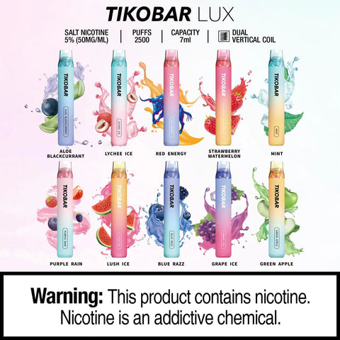 TIKOBAR LUX DISPOSABLE PODS - FUUMY (50MG - 2500 PUFFS)